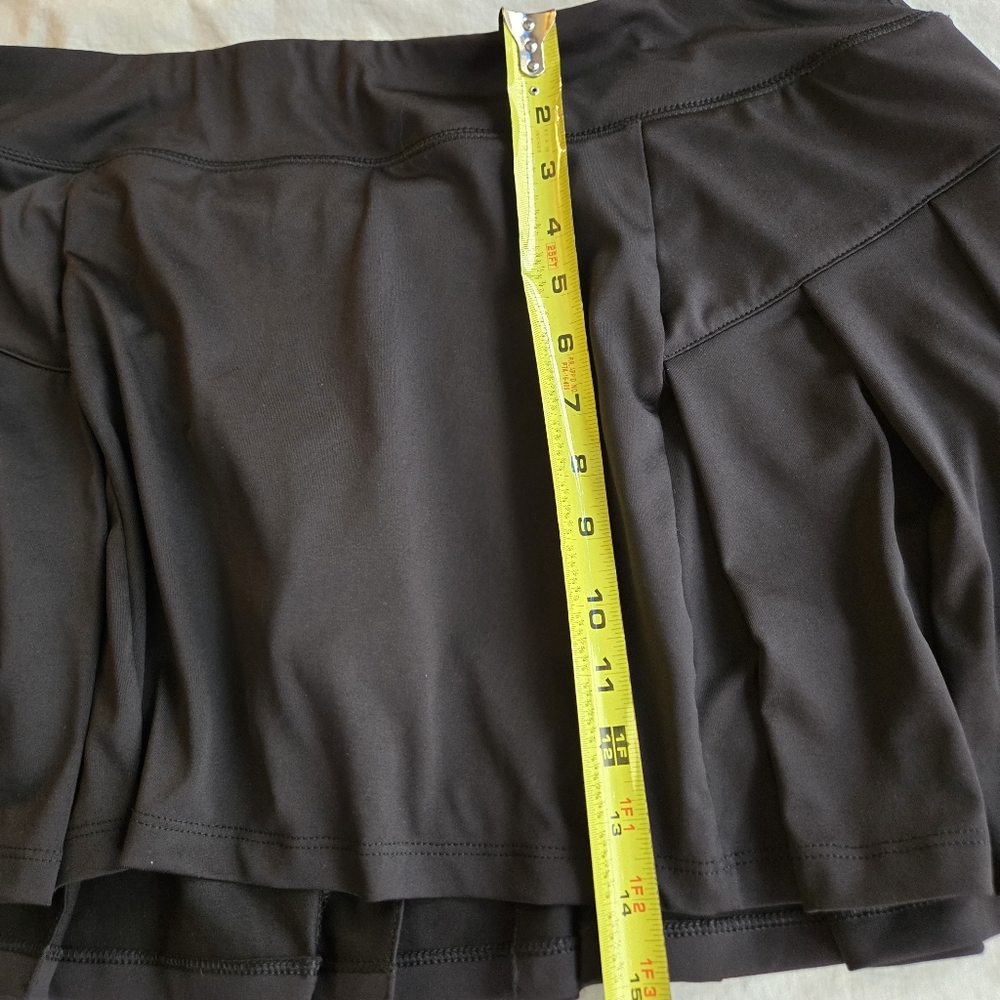 TekGear DryTek Black Pleated Tennis Workout Skort sz XL - Picture 5 of 10
